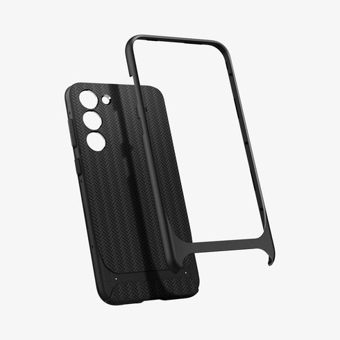 ACS05626 - Galaxy S23 Ultra Case Neo Hybrid in black showing the back
